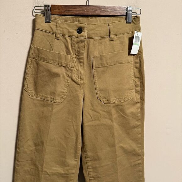 NWT Vanessa Bruno DÉLIAS JEANS Cropped, Straight Leg in Mastic- Size 34 (0) - Picture 4 of 16